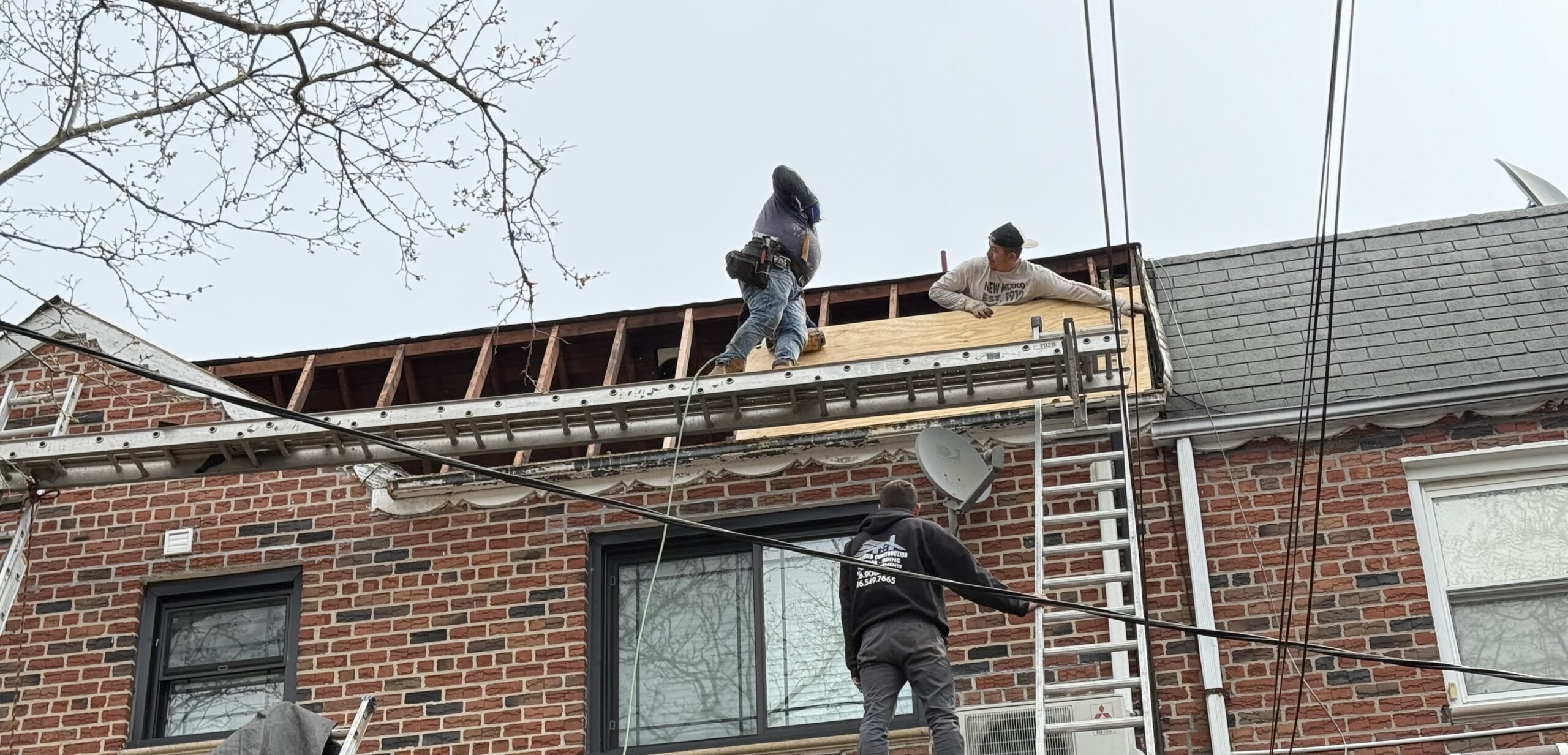 Old shingle roof tear off in Brooklyn NY